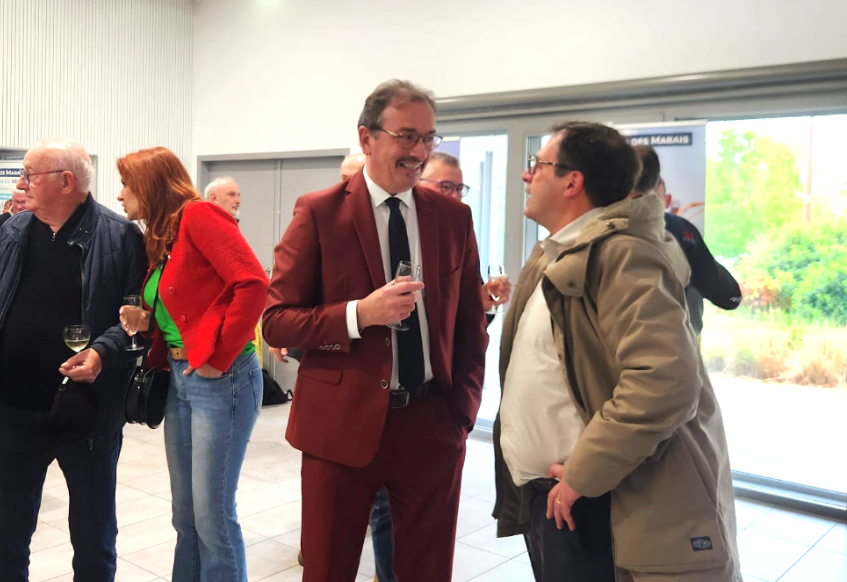 Monsieur Fabrice Chabot, Maire de l’Île d’Olonne et Stéphane VIOLLEAU