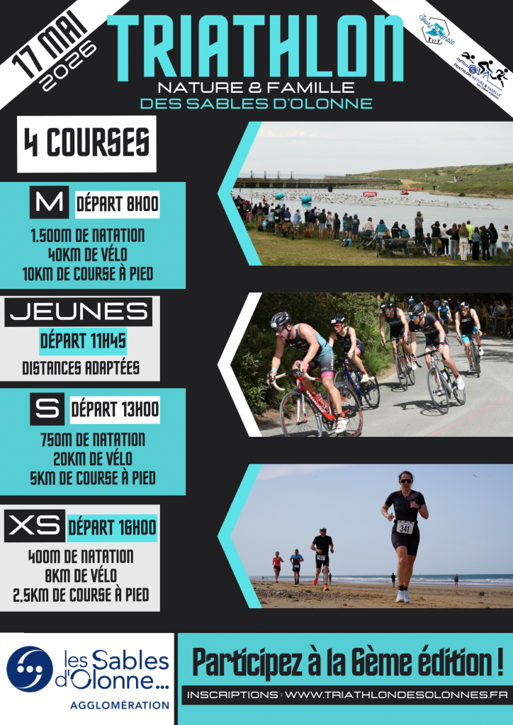 affiche Triathlon famille et nature 2026