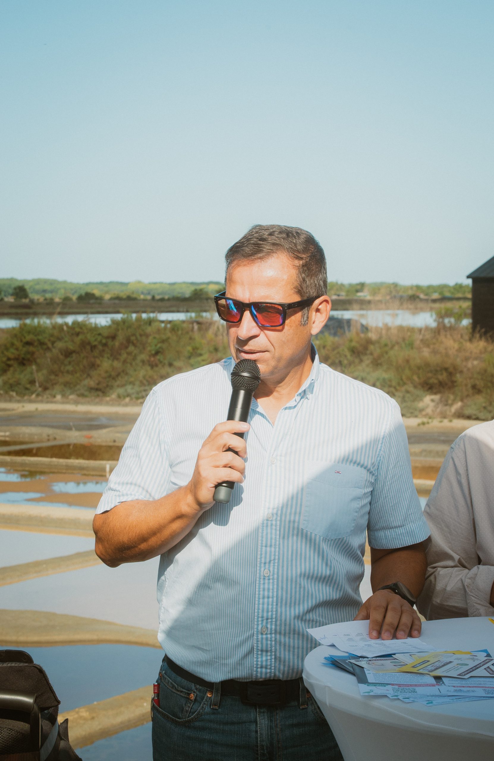 Stéphane VIOLLEAU Inauguration du mât marais île d'olonne