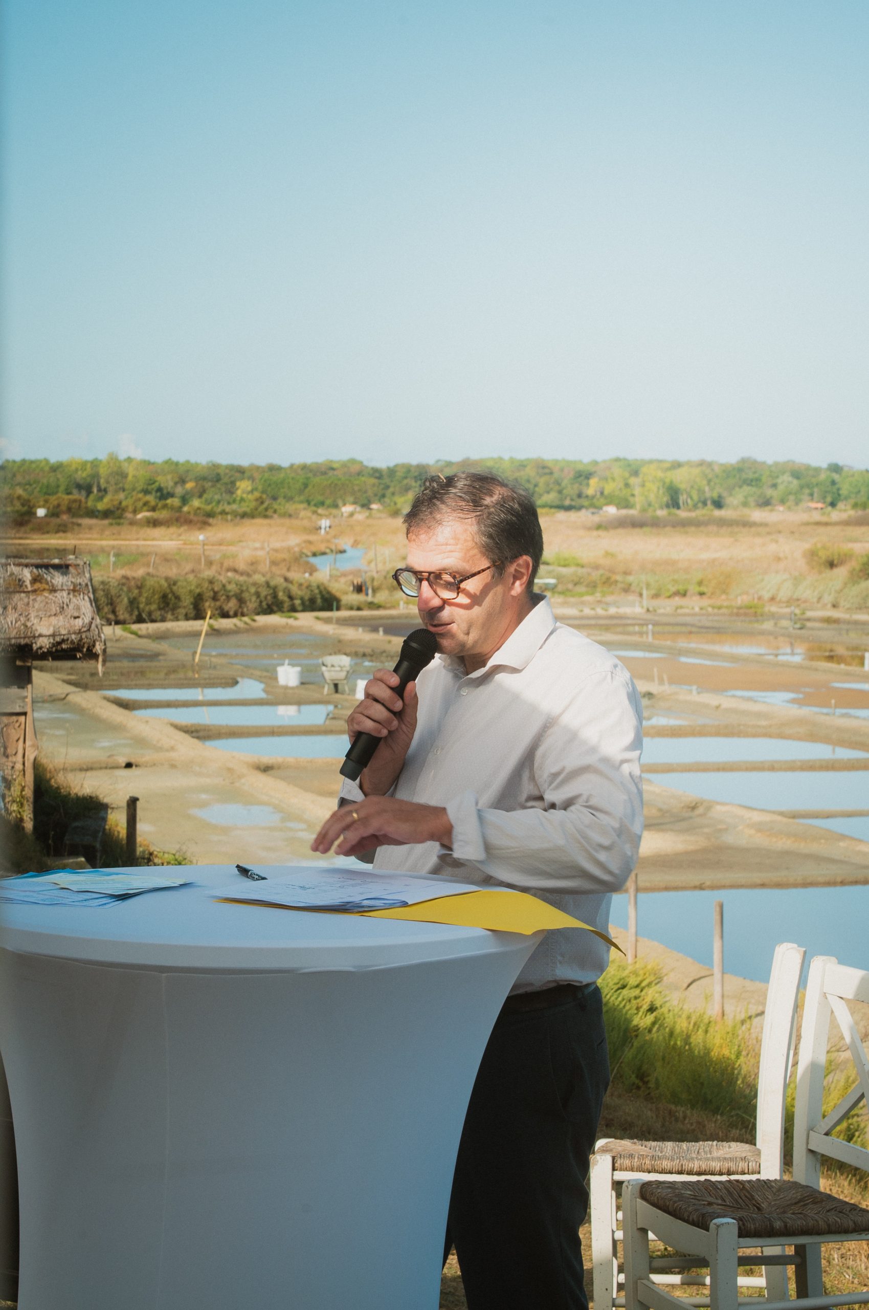 Stéphane VIOLLEAU Inauguration du mât marais île d'olonne