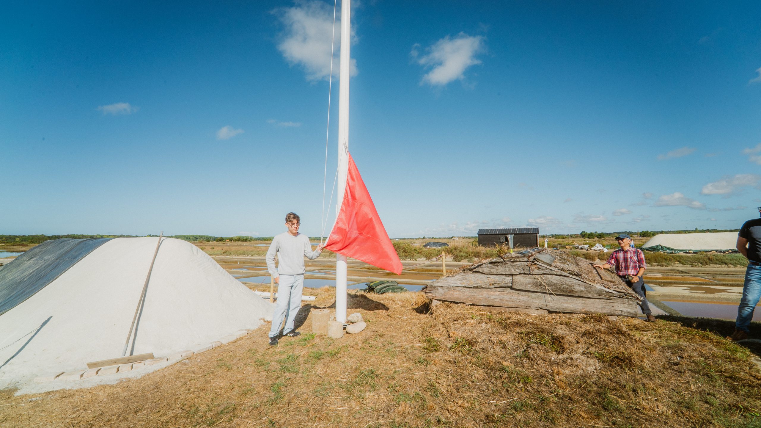 ASMG Inauguration du mât marais île d'olonne