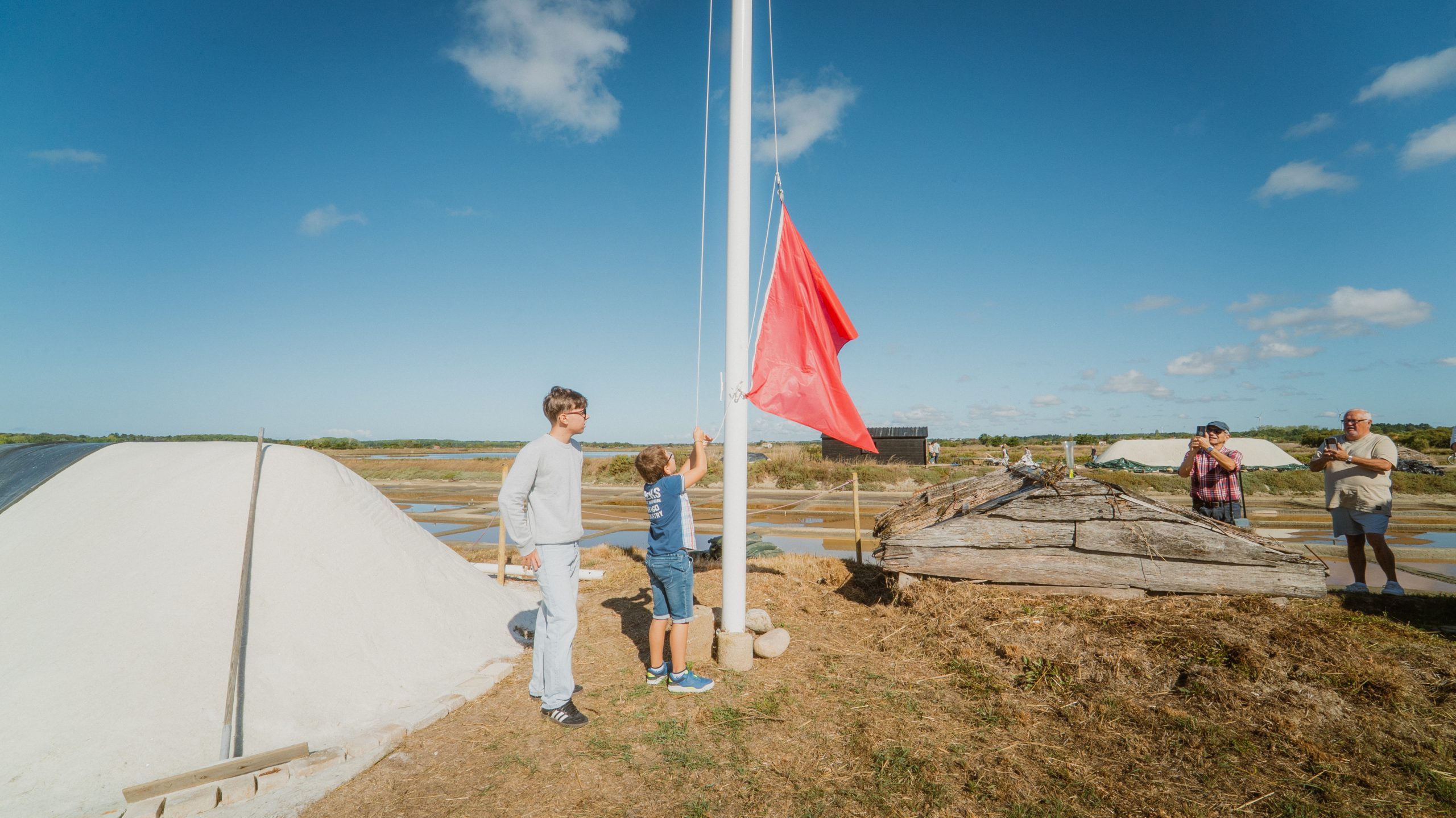 ASMG Inauguration du mât marais île d'olonne