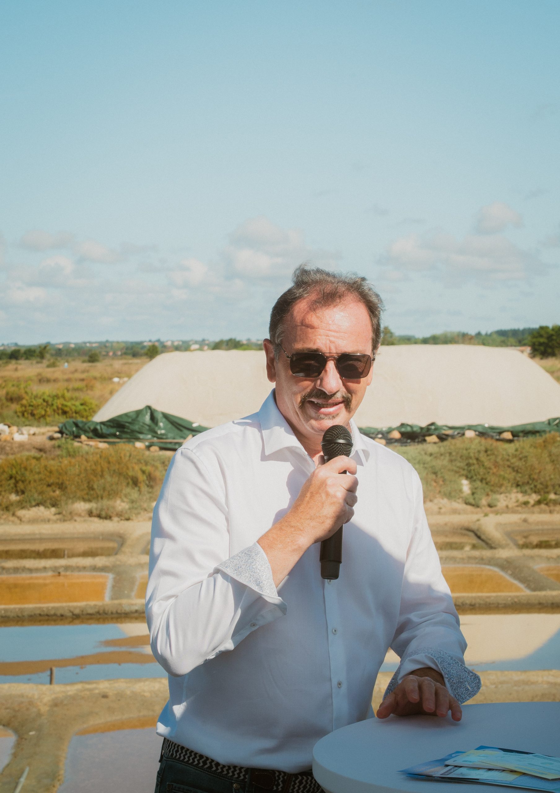 M. CHABOT ASMG Inauguration du mât marais île d'olonne