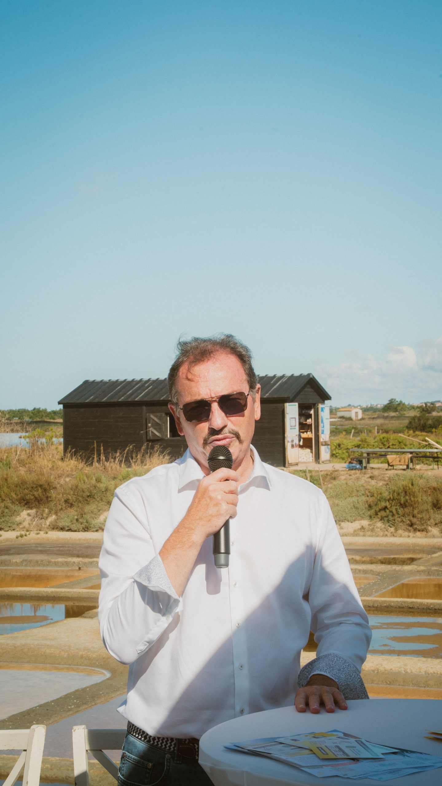 M. CHABOT ASMG Inauguration du mât marais île d'olonne
