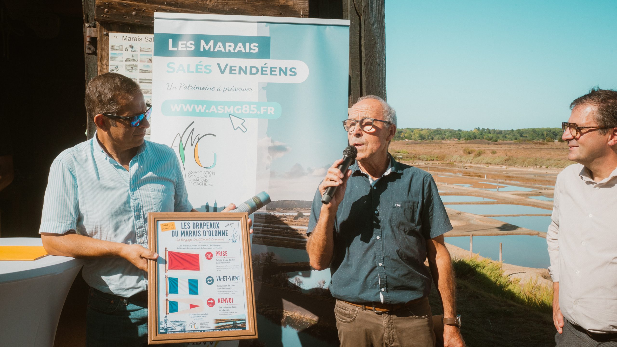Daniel REMIGNON ASMG Inauguration du mât marais île d'olonne