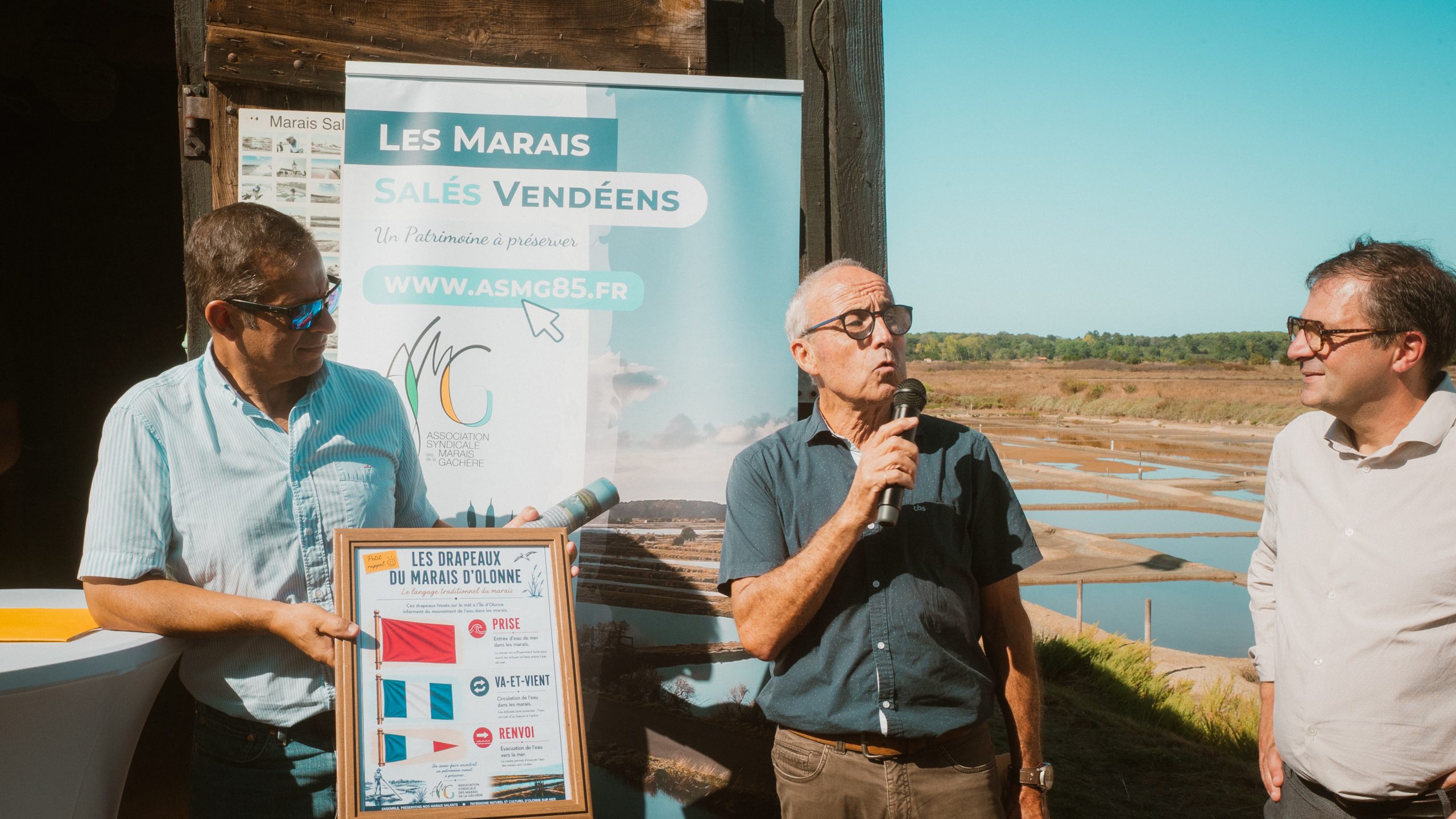 Daniel REMIGNON ASMG Inauguration du mât marais île d'olonne