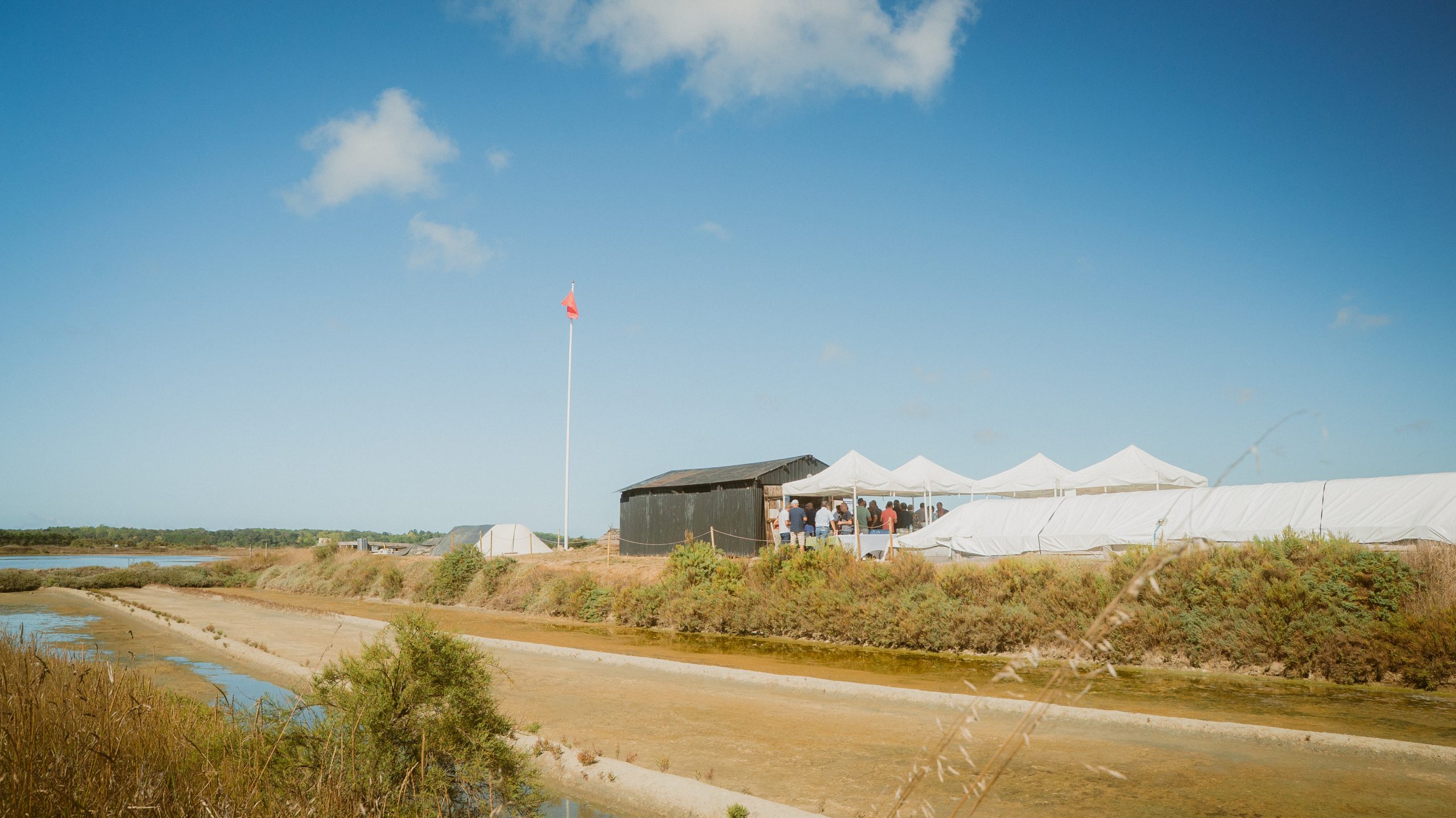 ASMG Inauguration du mât marais île d'olonne