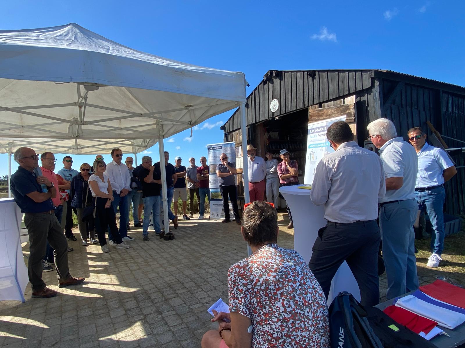 ASMG Inauguration du mât marais île d'olonne