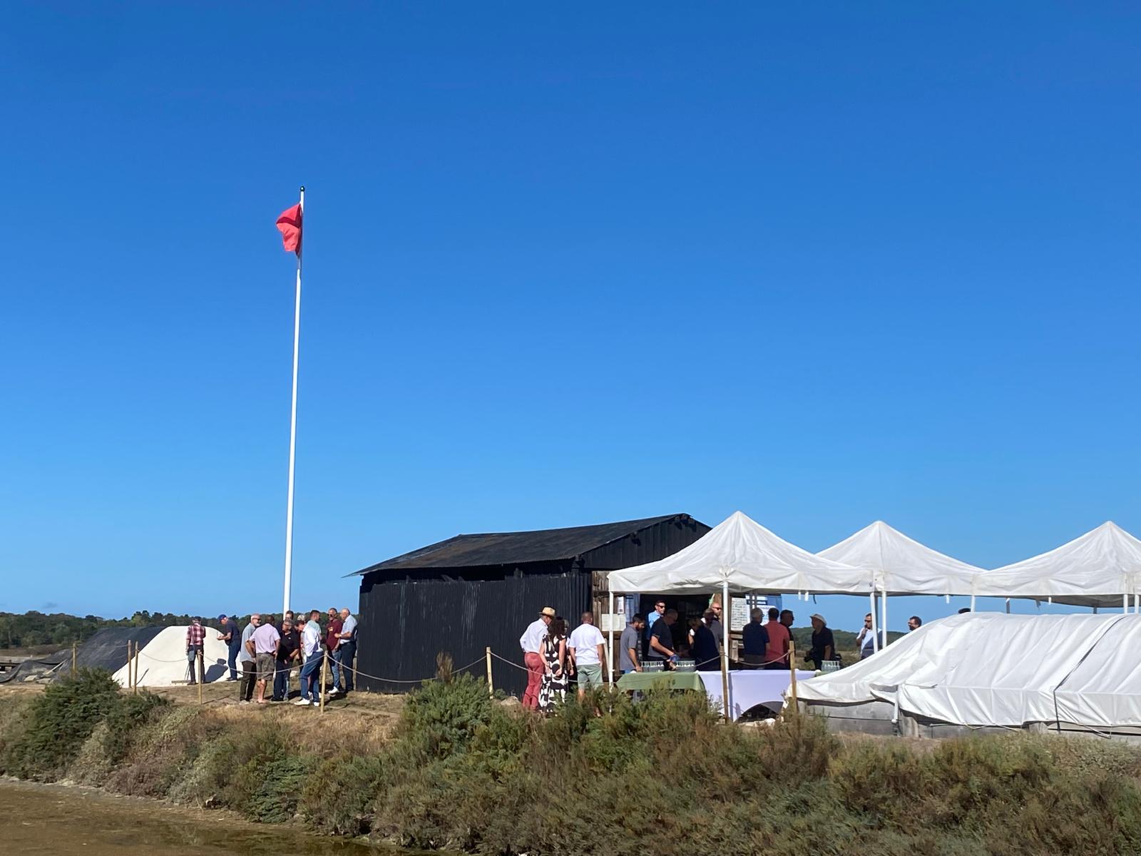 ASMG Inauguration du mât marais île d'olonne