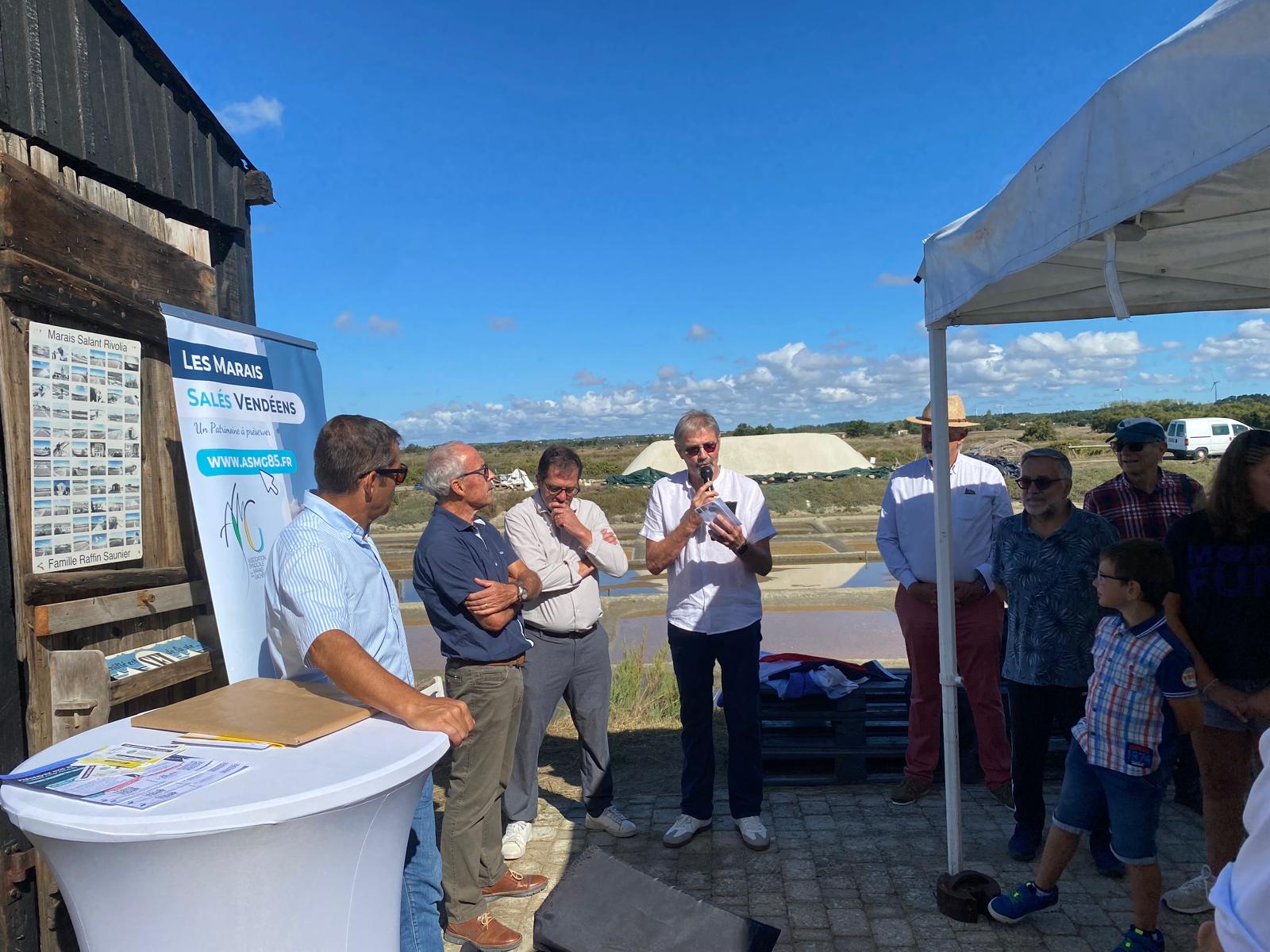 ASMG Inauguration du mât marais île d'olonne