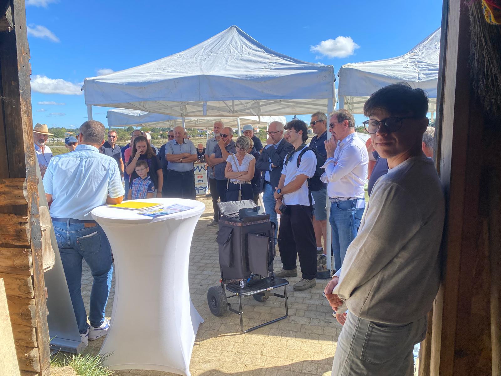 ASMG Inauguration du mât marais île d'olonne