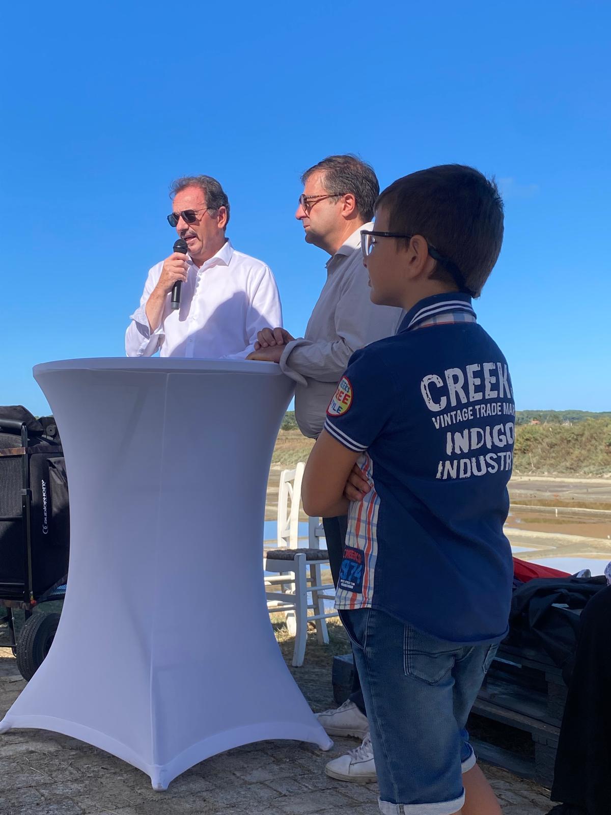 ASMG Inauguration du mât marais île d'olonne